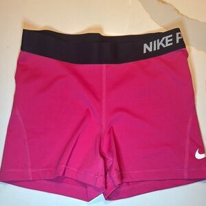 Nike Women's Vibrant Pink Bike Shorts